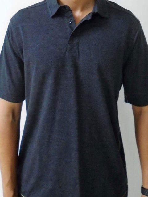 Half Sleeves Cotton Polo T-shirt Navy Blue