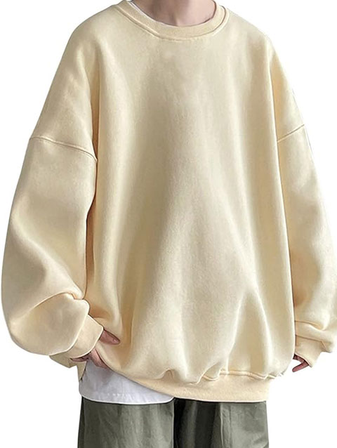 Balloon Sweatshirt With Pleated Sleeves