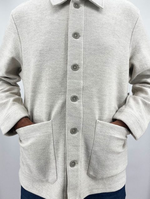 Fit Long Sleeve Men's Shirt Jacket