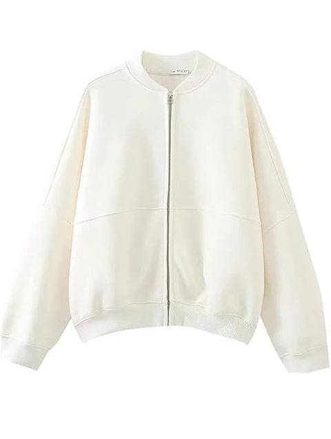 Bomber Sweatshirt With Zip